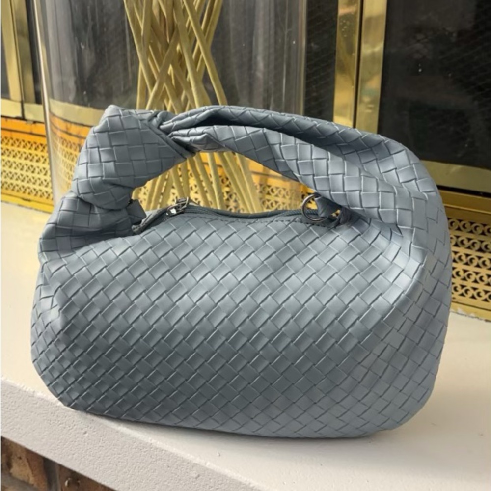 Woven Blue Handbag